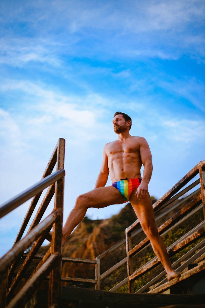 Rainbow Swimwear for Pride 2020 by Smithers Mens Swimwear